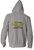 IMAGE OF If I'm not SkyDiving it's Just Wasted Time Youth Zippered Hooded (Hoody) Sweatshirt Fleece Jacket ASH GREY SMALL