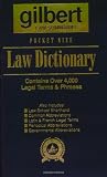 Gilbert's Pocket Size Law Dictionary--Blue: Newly Expanded 2nd Edition!