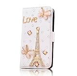 CyberStyle(TM) Hot New Crystal Girl Women Apple Iphone5 Case 5s 5g Case Iphone 5 Case Butterfly Effiel Tower Love Letter Case + Free Clear Screen Protector