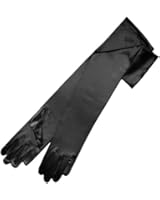 ZaZa Bridal 19.5" Long Shiny Stretch Satin Dress Gloves 12BL