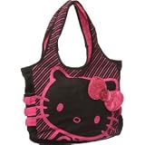 HelloKittyBlackTote:PinkSequin