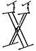 Quik-Lok QL-642 Heavy Duty, Double-Brace "X" Keyboard Stand