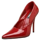 Pleaser Women's Milan-01 Pump,Red Patent,8 M US