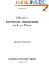 Effective Knowledge Management for Law Firms