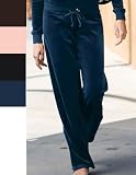 District Threads Ladies Velour Fitted Flare Pants