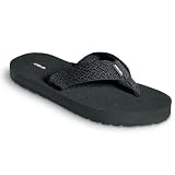 : Teva Women's Mush Flip Flop,Tread Black,5 M