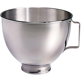 KitchenAid K45BHW 4.28 quart polished bowl for KitchenAid mixer