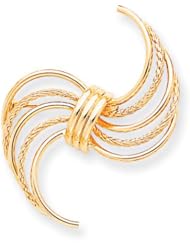 14k Yellow Gold Designer Pin. Gold Weight- 3.4g.