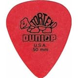 *FREE SHIPPING* Jim Dunlop Tortex Guitar Picks / Plectrums: 0.50mm (Handy pack of 12 Picks)