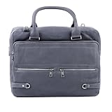 FEYNSINN Laptop-Tasche BETH grau, Aktentasche echt Leder – UVP 329 EUR