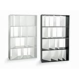 Kartell Sundial Bookcase Color: Glossy Black Frame, Satin Transparent Dividers