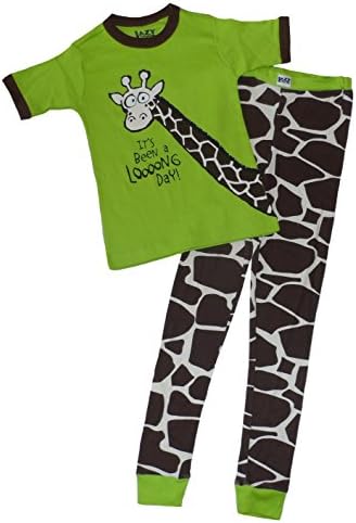 It's Been a Loooong Day Big Boys' Giraffe Pants Pajama Set (8)