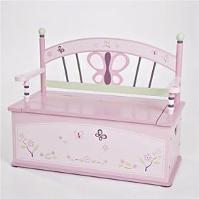 Click here to buy Sugar Plum Toy Box Bench by ls of discovery