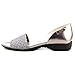 Anne Klein AK Kea Women Open-Toe Synthetic Silver Flats