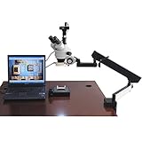UPC 013964563375 product image for AmScope SM-6TZ-FRL-8M Digital Professional Trinocular Stereo Zoom Microscope, WH | upcitemdb.com