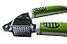 Garlic Press Heavy Duty Stainless Steel Green Color Soft Handled