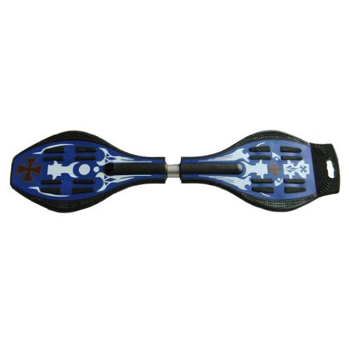 VIVAFIT Waveboard LC-3 inkl. Tasche mit ABEC-7 Kugellager + LED Rollen - blue-ocean - 23447503
