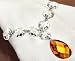 TOPAZ CRYSTAL NAPKIN RINGS - SET OF 4 HAND CRAFTED 30% LEAD TOPAZ FACETED CRYSTAL NAPKIN RINGS