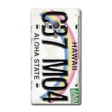 CollaBorn Xperia acro HD専用スマートフォンケース Numberplate[Hawaii] 【Xperia acroHD対応】 OS-XH-239
