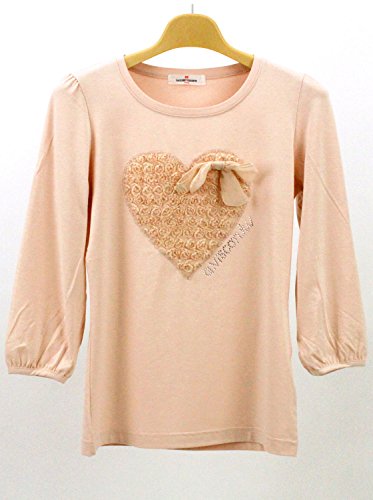 （ギャラリービスコンティ）GALLERY VISCONTI　ハートモチーフリボンブローチ付のカットソー