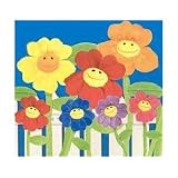 Plush Happy Face Asst Flowers 18" by Fiesta