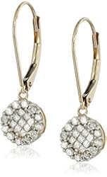 10k Yellow Gold Diamond Drop Earrings (1/2 cttw, I-J Color, I3 Clarity)