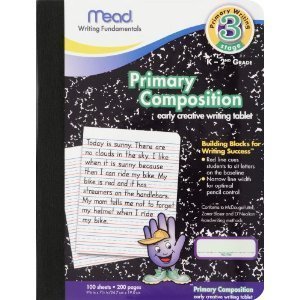 12 Pack-Of Mead Primary Composition Book, Ruled, 100 Pages (09902)