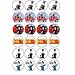 Postman Pat style 24 Edible Wafer Paper Fairy/Cup Cake Toppers on an A4 sheet - Birthday Cake and Party Idea