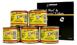 1-One-Shot 5 COLOR LETTERING ENAMEL-PINSTRIPE PAINT KIT