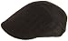 Pinstripe Wool Ivy Scally Cap Fleece Lined Newsboy Hat Golf Punk Flat Driver BROWN / WHITE PINSTRIPES