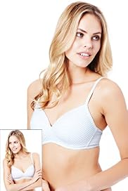 2 Pack Cotton Rich Non-Wired Padded T-Shirt A-D Bras
