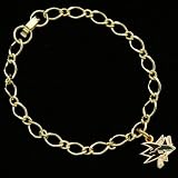 NHL San Jose Sharks Ladies Gold-Tone Charm Bracelet