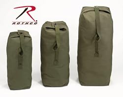 OLIVE DRAB TOP LOAD CANVAS DUFFLE BAG 30 X 50