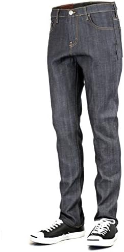 BLEU EVOLUTION MEN'S "SUPER SKINNY JEANS" WITH COMFORT STRETCH, 36X32, RAW BLUE/TIMBER