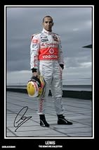 Lewis Hamilton signed F1 autograph print - HALF PRICE
