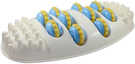 Oval 4 Row 10 Foot Roller Massager Acupuncture Point Fatigue Soothe