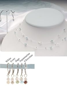 Cathys Concepts S8808P White Illusion Jewelry Set