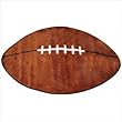 Fun Shapes High Pile Football Sports Rug Size: 2'4'' x 3'9''