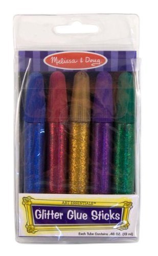 Childrens Toyshop  Toys : Melissa & Doug Glitter Glue Sticks (set of 5)