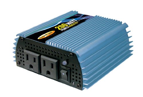 Power Bright PW200-12 Power Inverter 200 Watt 12 Volt DC To 110 Volt AC