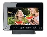Vivitar VDF17 7.0 Digital Photo Frame With Remote Control - Black (MP3 Player & Stereo Speakers)