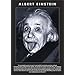 Albert Einstein Tongue, Quote Art Print Poster - 24x36