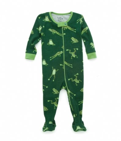 Hatley Northern Leopard Frogs Footed Coverall