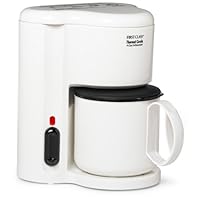 Jerdon First Class CM21W 4 Cup Coffee Maker, Thermal Carafe, White