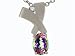 1.02 cts Mystic Rainbow Topaz and Genuine Diamond Pendant - 14kt White or Yellow Gold