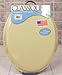 ELONGATED Premium Ginsey IVORY Padded Soft Toilet Seat