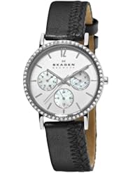 Skagen Womens 921SSLB Steel Mother-Of-Pearl Chronograph Dial Watch