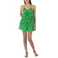 Go International® Gauze Ruffle Dress - Sherwood Forest