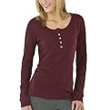 Gilligan & O'Malley&reg; Long Sleeve Henley Tissue Tee - Red