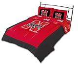 Nebraska Cornhuskers NCAA Comforter Set (Rotary-Solid) (Full)